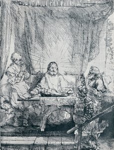 Illallinen Emmauksessa, 1654, 1903 tekijältä Rembrandt van Rijn