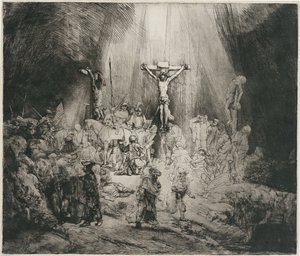 Kolme ristiä, n. 1653 tekijältä Rembrandt van Rijn