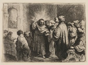 Tribute Money tekijältä Rembrandt van Rijn