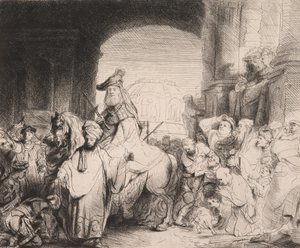 Mordekain voitto tekijältä Rembrandt van Rijn