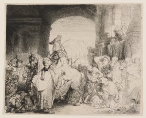 Mordekain voitto tekijältä Rembrandt van Rijn