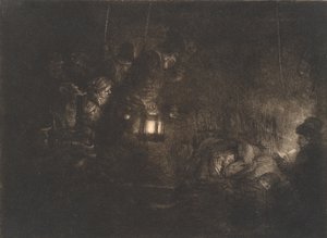 Paimenten palvonta: yöpala tekijältä Rembrandt van Rijn