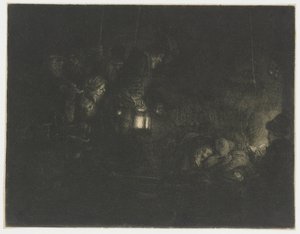 Paimenten palvonta: yöpala tekijältä Rembrandt van Rijn