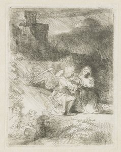 Tuska puutarhassa tekijältä Rembrandt van Rijn