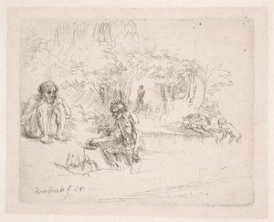 Uimarit tekijältä Rembrandt van Rijn