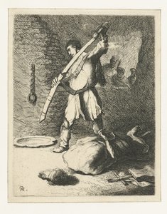 Pyhän Johannes Kastajan mestaus tekijältä Rembrandt van Rijn