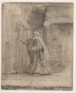 Tobitin sokeus: suurempi kuva tekijältä Rembrandt van Rijn