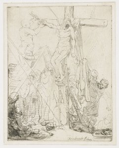 Laskeutuminen ristiltä: luonnos tekijältä Rembrandt van Rijn