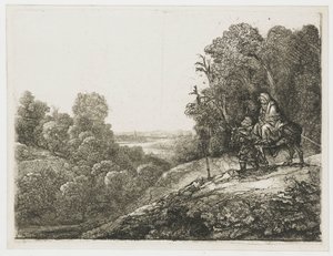 Pako Egyptiin: muokattu kuva Seghersiltä tekijältä Rembrandt van Rijn