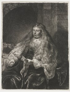 Suuri juutalainen morsian tekijältä Rembrandt van Rijn