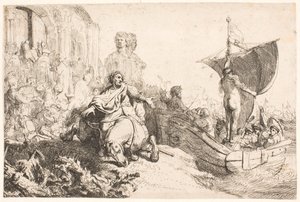 Onnen laiva tekijältä Rembrandt van Rijn