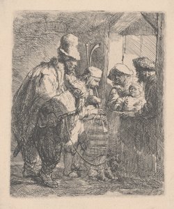 Kävelevät muusikot tekijältä Rembrandt van Rijn