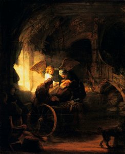 Tobias palauttaa näön isälleen, 1636 tekijältä Rembrandt van Rijn