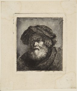 Vanha mies lakissa tekijältä Rembrandt van Rijn