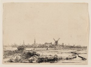 Bøn om regNäkymä Amsterdamiin Kadijknilta. Kulkue i Apennenerne tekijältä Rembrandt van Rijn