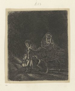 Vol a Egipte: Peça nocturna Recueil de quatre-vingt-cinq estampes originales (títol de la sèrie)finlandès tekijältä Rembrandt van Rijn
