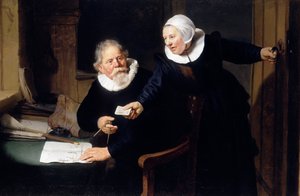 Der Schiffsbauer und seine Frau tekijältä Rembrandt van Rijn