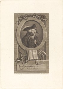 Frederic el Gran, rei de Prussiafinnish tekijältä Remi Henri Joseph Delvaux after Johann Heinrich Ramberg