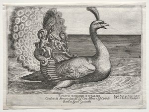 Merivoimien taistelu edustettuna Arno-joella Firenzessä, Cosimo di Medicin avioliittoa varten, 1608.