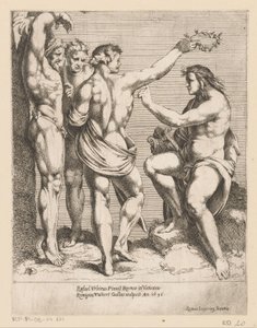 Apollo ja Marsyas Tulosteet Raphaelin sävellyksistä (sarjan nimi) tekijältä Remy Vuibert