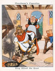 Kuningas Alfred Suuri (värilitografia)