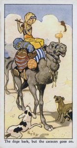 Koirat haukkuu, mutta karavaani kulkee (väri litho)