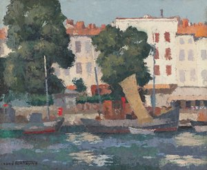 Le Quai des Dames (öljy Hessianille)