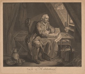 Meditaatio tekijältä René Gaillard, after Johann Eleazar Schenau