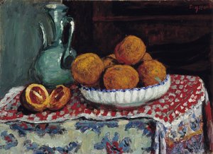 Asetelma kannussa Rene Seyssaudin maalaus (1867-1952) 1909 Pakollinen maininta: Collection fondation regards de Provence, Marseille