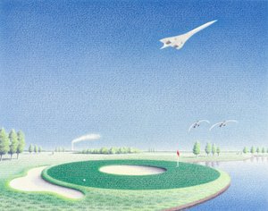 Circle, 2000, Värikynäpiirros paperille tekijältä Rene Boin