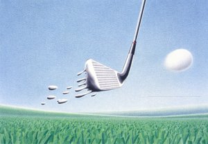 Kuuma, 2000, värikynäpiirros paperille tekijältä Rene Boin