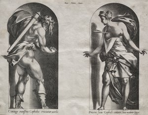 Cephalus ja Procris kahdessa markkinaraossa tekijältä Rene Boyvin