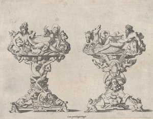 Kaksi suolakellaria, 1500-1600-luku. tekijältä Rene Boyvin