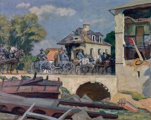 Tykistö marssilla rintamalle tekijältä Rene Francois Xavier Prinet