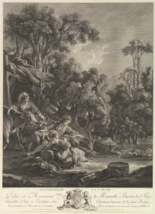 Kyläläiset kalastamassa Kylät kalastamassa, 1700-luku.