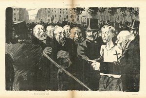 Hermann-Paulin (1864-1940) kuvitus Le Canard Sauvagessa tekijältä Rene George Hermann Paul