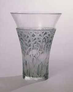 Ibis-maljakko, 1934 (himmeää ja sinistä lasia)