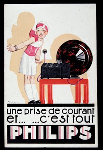 Mainos radiosta Philips, v.1930