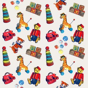 Värikkäitä retro-leluja tekijältä Renee Machan Cottagecore Artist