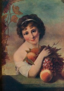 Tyttö hedelmillä, c1780, 1910