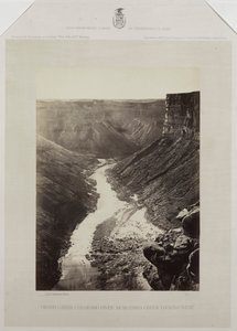 Grand Cañon, Colorado-joki, Kanab Washin suu, katse länteen tekijältä Reverend George Wilson Bridges