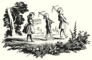 Hans Christian Andersen: Pikku Idan kukat (litho) tekijältä Rex (after) Whistler