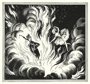 Hans Christian Andersen: Jatkuva tinasotilas (litho)