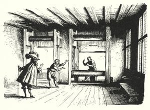 Hans Christian Andersen: Keisarin uudet vaatteet (litho) tekijältä Rex (after) Whistler