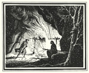 Hans Christian Andersen: Paratiisin puutarha (litho) tekijältä Rex (after) Whistler