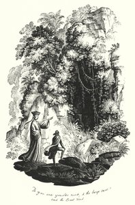 Hans Christian Andersen: Paratiisin puutarha (litho) tekijältä Rex (after) Whistler