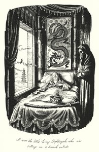 Hans Christian Andersen: Satakieli (litho) tekijältä Rex (after) Whistler