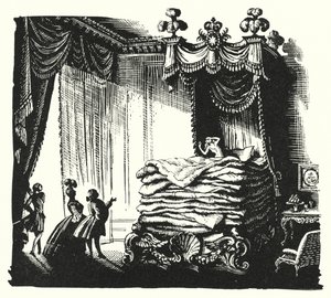 Hans Christian Andersen: Todellinen prinsessa (litho) tekijältä Rex (after) Whistler