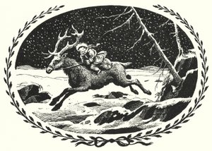 Hans Christian Andersen: Lumikuningatar (litho) tekijältä Rex (after) Whistler