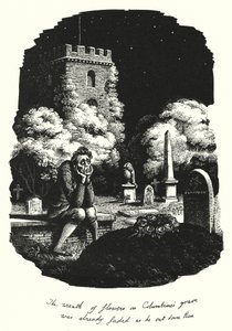 Hans Christian Andersen: Mitä kuu näki (litho) tekijältä Rex (after) Whistler